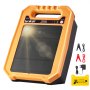 VEVOR Solar Fence Charger,  0.3J 8 kV Solar Powered Fence Charger, 1.86 Miles Range, Weather-Resistant Electric Fence Energizer Kit, 7 Days Runtime, for Livestock, Poultry, Garden Protection