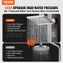 VEVOR zonnedouche 40L tuindouche 5bar waterdruk zwembaddouche 220x180x2270mm regendouche met 15x15cm douchekop campingdouche buitendouche 2-3 personen ideaal voor tuin patio zwembad