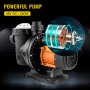 VEVOR pool pump 48v dc / 500w with a powerful motor and internal mechanics showcase.