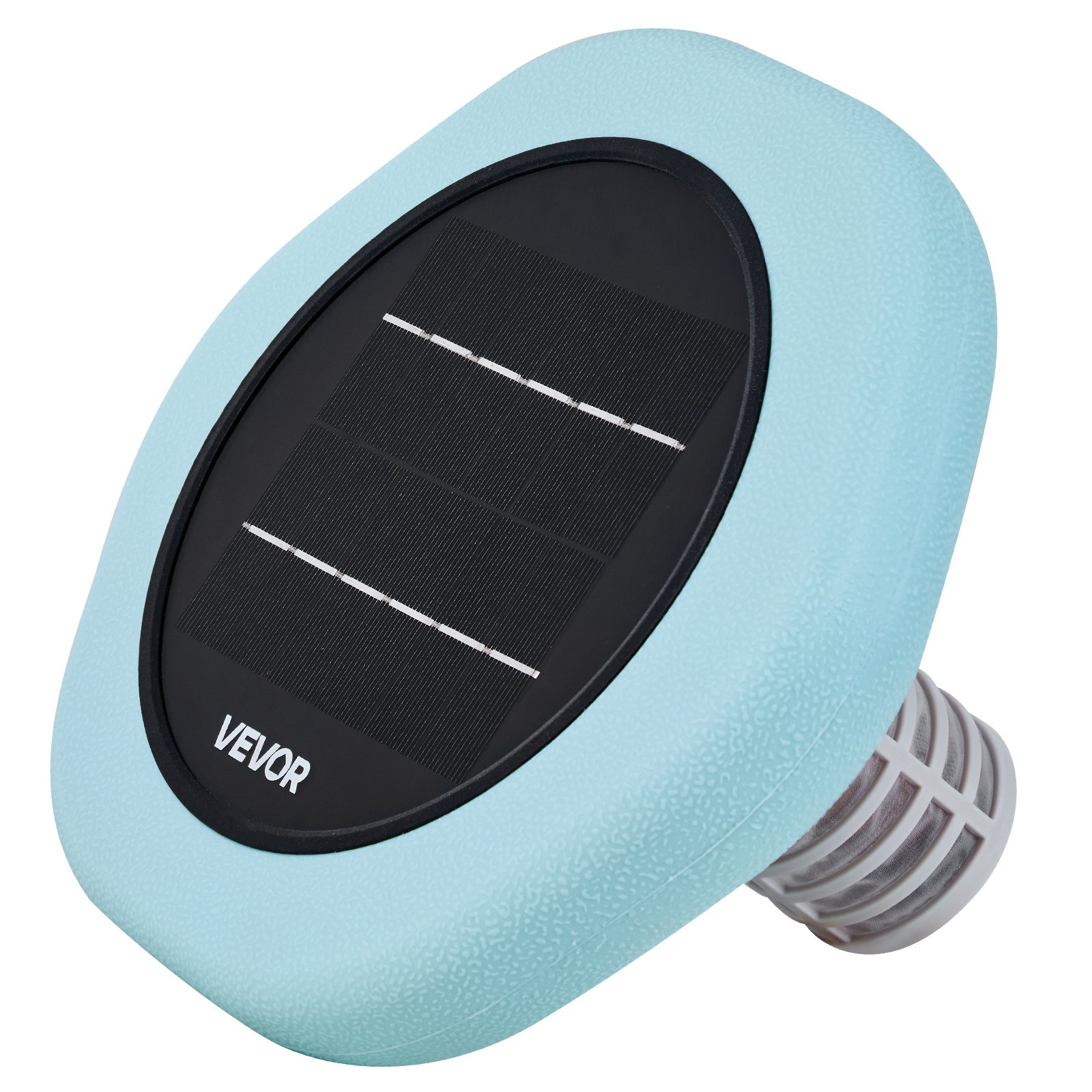 VEVOR Solar Zwembadionisator tot 170343 L, Drijvende Automatische Waterzuiveraar en Filter, Chloorvrij Water, Zeshoekige Koperen Zwembadionisator met Koperen Anodes, Veer, Borstel & Filter