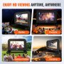 VEVOR Opblaasbaar projectiescherm van PVC 215,9 cm 1080P, 4K, 3D, HDR Buiten Binnen Draagbaar projectiescherm Filmscherm 16:9 voor thuisbioscoop, tuin, camping, vrijetijdsevenementen etc.