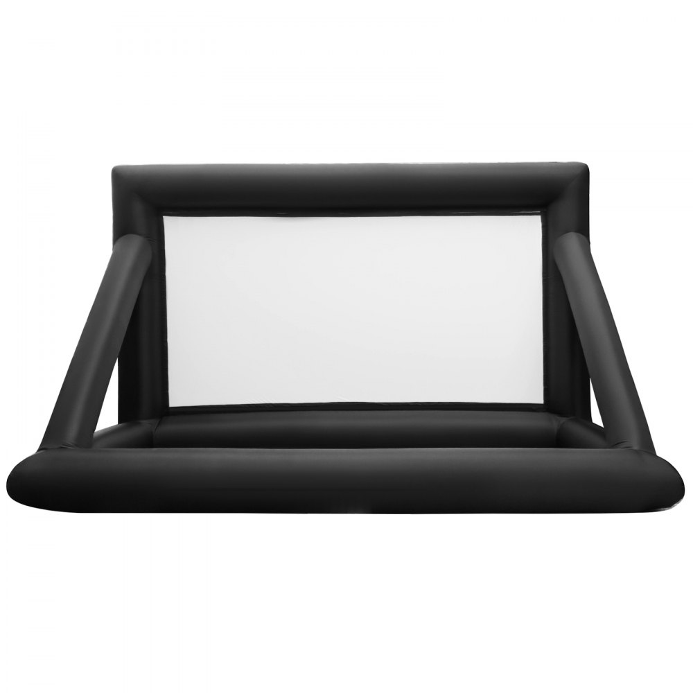 VEVOR Opblaasbaar Buitenscherm 412 x 208 cm, Opblaasbaar Scherm 2 Minuten Opblaastijd, Zelfopblazend Scherm Gemaakt van Oxford Stof, Wasbaar, Projectiescherm voor Buitenactiviteiten