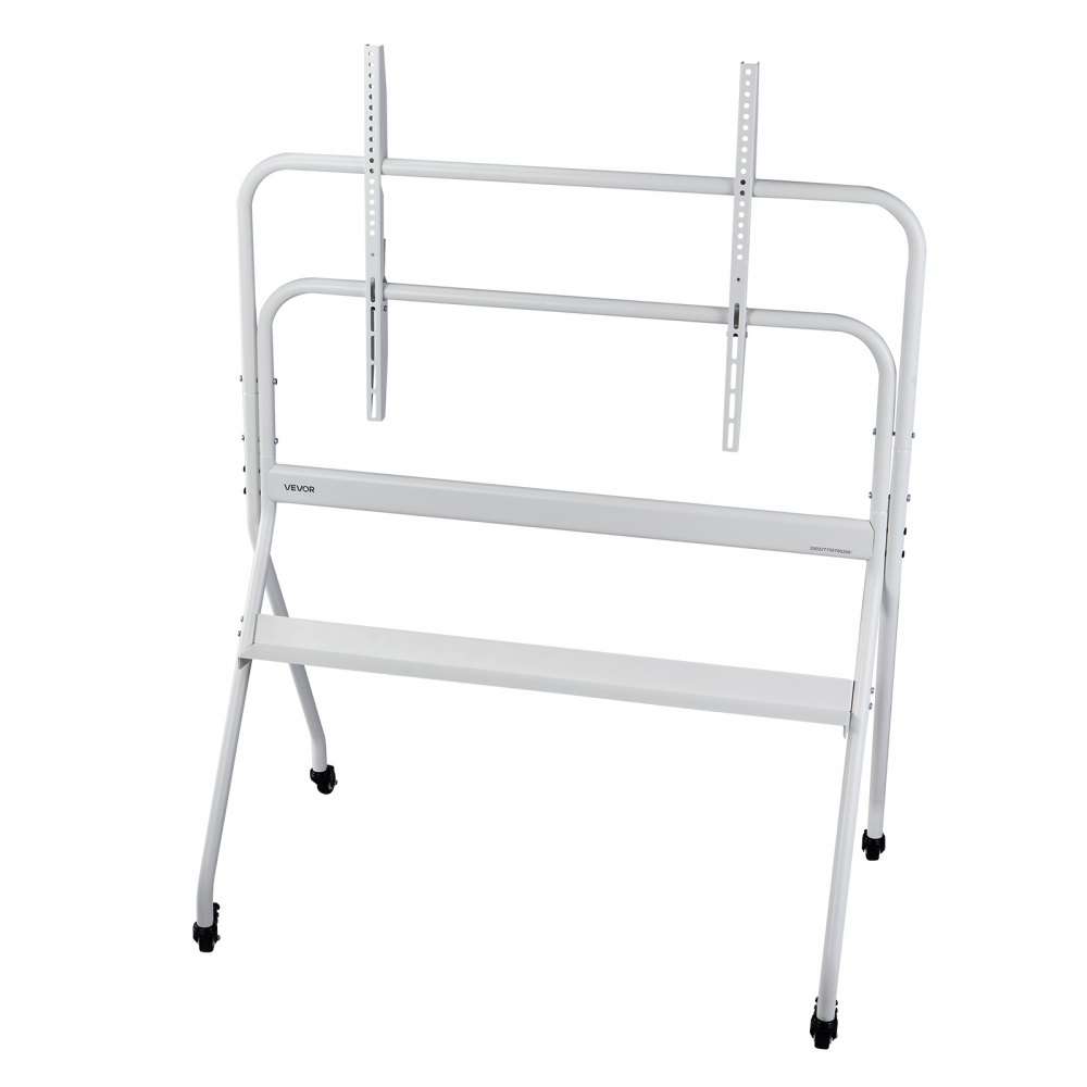 VEVOR TV-standaard Rollende TV-kar voor 889-2540 mm TV-standaard TV-standaard tot 90 kg, TV-vloerstandaard met plank (max. VESA 800 x 600 mm) voor Woonkamer Slaapkamer Kantoor