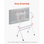 VEVOR Rollende TV-standaard Mobiele TV-standaard voor schermen van 889-2540 mm
