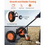 VEVOR Trailer Dolly, 1200lbs Tongue Weight Capacity, Carbon Steel Trailer Mover with 2 inch Ball, 15.2 inch Pneumatic Tires, Portable Tow Dolly for Moving RV Trailer