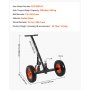 VEVOR Trailer Dolly, 544 kg disseldraagvermogen, 460 & 560 mm verstelbare hoogte, 50,8 mm kogel, 386 mm luchtbanden, koolstofstaal, voor het verplaatsen van campertrailers