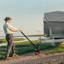 VEVOR Manoeuvreerhulp 136kg Aanhangwagen Aanhangwagenkar 42/56cm Hoogte 47,6/50,8mm Ballen