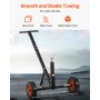 VEVOR Trailer Dolly, 600lbs Tongue Weight Capacity, Carbon Steel Trailer Mover with 1-7/8 in Hitch Ball and 10 in Solid Tires, Portable Tow Dolly for Moving Car RV Boat Trailer