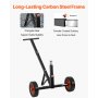 VEVOR Trailer Dolly, 600lbs Tongue Weight Capacity, Carbon Steel Trailer Mover with 1-7/8 in Hitch Ball and 10 in Solid Tires, Portable Tow Dolly for Moving Car RV Boat Trailer