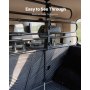 VEVOR Dog Car Barrier, Adjustable Universal-Fit Vehicle Pet Barrier for Cars, Trucks and SUVs, Easy to Install Dog Car Gate - Strong Metal Tubing Gate Divider, Keeps Pets off Passenger Seats, Black