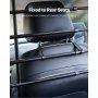 VEVOR Dog Car Barrier, Adjustable Universal-Fit Vehicle Pet Barrier for Cars, Trucks, SUVs, Moves with Your Vehicle, Tilt Slide Recline, Easy Install Dog Car Gate - Strong Metal Tubing Gate Divider