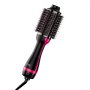 VEVOR Heteluchtborstel, 4-in-1 haarstyler en volumizer met gegalvaniseerd titanium en 75 mm ovale cilinder met keramische coating, 3-snelheden heteluchtborstel voor drogen, stijlen en krullen