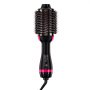 VEVOR Heteluchtborstel, 4-in-1 haarstyler en volumizer met gegalvaniseerd titanium en 75 mm ovale cilinder met keramische coating, 3-snelheden heteluchtborstel voor drogen, stijlen en krullen