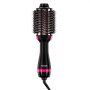 VEVOR Heteluchtborstel, 4-in-1 haarstyler en volumizer met gegalvaniseerd titanium en 75 mm ovale cilinder met keramische coating, 3-snelheden heteluchtborstel voor drogen, stijlen en krullen