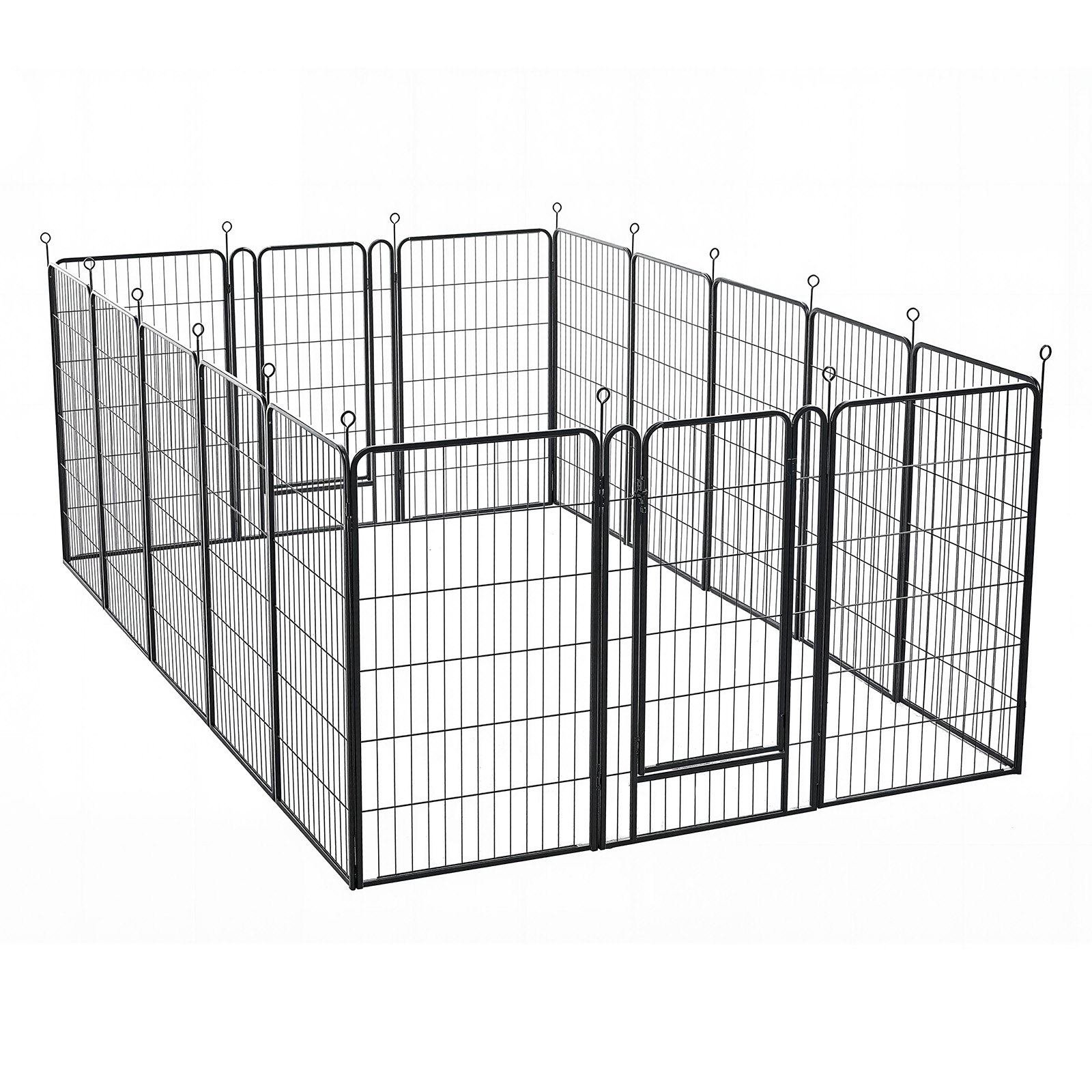 VEVOR Puppyren, Puppyomheining, Speelbox, Puppyhek, 101,6 cm, 16-delig, Speelplek voor grote honden, katten en andere kleine dieren, Opvouwbaar, Veelzijdig te gebruiken dankzij de verschillende vormen