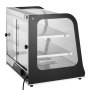 VEVOR 2-laags commerciële voedselverwarmer, 850W voedselverwarmer met gehard glas en stoomverwarming, temperatuurregeling van 30°C tot 85°C, 111L grote capaciteit voor hamburgers, pizza, brood, kip
