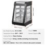 VEVOR 3-Tier Commercial Food Warmer Display Countertop Pizza Cabinet with Light