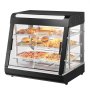 VEVOR 3-Tier Commercial Food Warmer Display Countertop Pizza Cabinet with Light