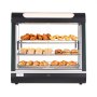 VEVOR 3-Tier Commercial Food Warmer Display, 1200W Food Display Warmer with LED Light, Top Storage and Adjustable Shelves, 30-85℃ Steam Heating, 106Qt/100L for Hamburger, Pizza, Bread, Fried Chicken