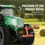 VEVOR 49" Hay Spear, Bale Spears 1600lbs Loading Capacity, Three-Point Hitch Tractor Attachment with 2pcs 17.5" Stabilizer Spears, Quick Attach Spike Forks