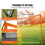 VEVOR Portable Soccer Goal, 12.4x6.4 ft Adults Kids Backyard Soccer Net, Large Practice Soccer Net, Steel Fiberglass Structure Training Soccer Goal Set, All-Weather Outdoor Soccer Goals with Carry Bag