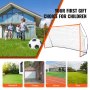 VEVOR Portable Soccer Goal, 12.4x6.4 ft Adults Kids Backyard Soccer Net, Large Practice Soccer Net, Steel Fiberglass Structure Training Soccer Goal Set, All-Weather Outdoor Soccer Goals with Carry Bag