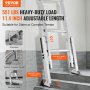VEVOR Ladder Levler, 11.4 inch Expansion Length Steel Ladder Leveling Tool, Quick Release Pitch Hopper, Stair Ladder Stabilizer Easy to Use,Extension Ladder Accessories for Uneven Ground