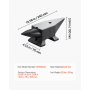 VEVOR Smid Aambeeld, 10 kg Enkele Ronde Hoorn Aambeeld, 35,3 cm Lengte Aambeeld Gereedschap, Hoge Hardheid Gietijzer Smid Forge Aambeeld Tool, Stalen Aambeeld Smid met Groot Aanrecht Stabiele Basis