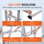 VEVOR Ladderstabilisator 150 kg, Stalen ladderdakhaak, Ladderstabilisator met spanwijdte/muurverlenging accessoire, Muurladder afstandhouder, Stabiele ladder afstandhouders voor goten