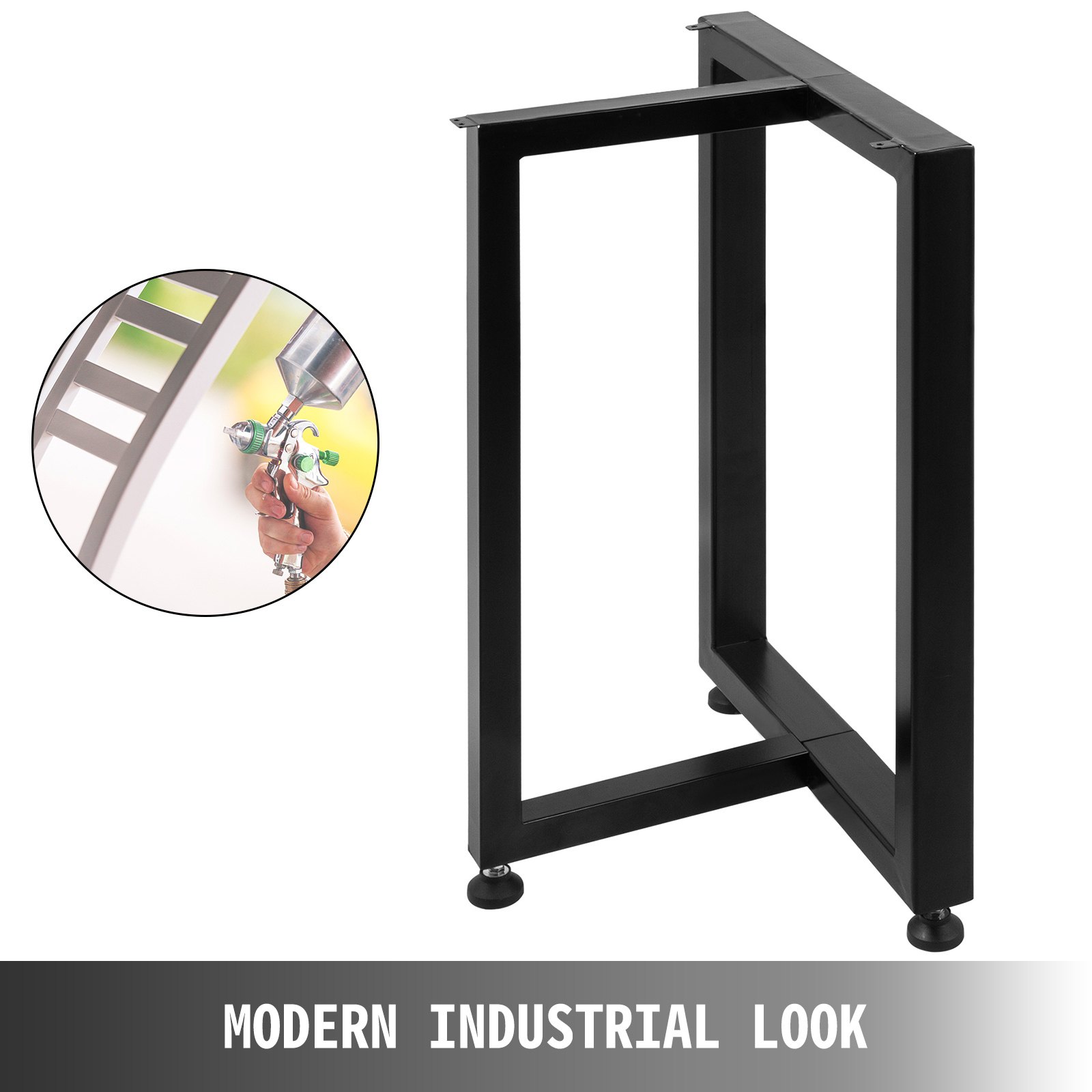 VEVOR Tafelpoten Tafelpoot Metalen tafelpoten Eettafelpoten 72x60cm T-vorm bureaupoten 2PCS Set Doe-het-zelf