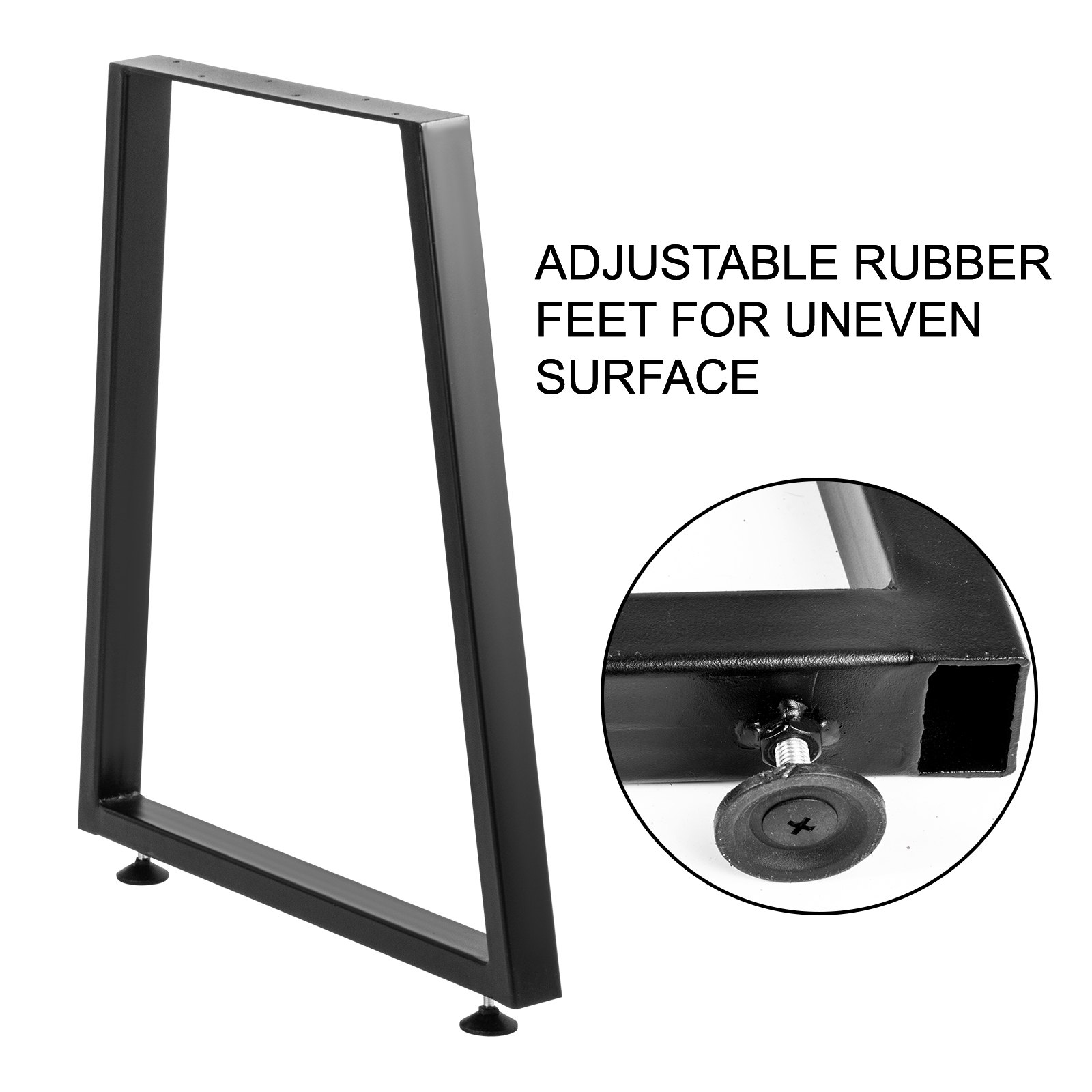 Vevor Haarspeld Tafelpoten, Meubilair Metalen Tafelpoten Trapezium 71cm 2 Stuks