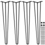Vevor Haarspeld Tafelpoten Meubilair Metalen Tafelpoten 3 Staven 71.1cm 4 Stuks