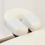 VEVOR Wegwerpbare Gezichtskussen & Massagetafelhoezen, 25 Pakken 216 mm x 38,1 m, met Crepe, Hoofdsteunpapier, Ideaal voor Massage-, Onderzoeks- & Chiropractietafels, Wit