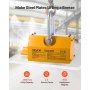 VEVOR Permanent Magnetic Lifter, 1000 kg Pulling Capacity, Heavy Duty N42 Neodymium Lifting Magnet with Release Handle and Steel Hook, Used in Shop Crane and Hoist, for Lifting Plate Steel, Board