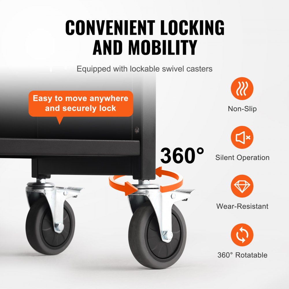 VEVOR Bibliotheekwagen 790x385x1250mm Vrije ruimtewagen 3 planken Boekenwagen Koolstofstaal + koudgewalst staalplaat Serveerwagen Draagvermogen 150 kg (50 kg per plank) Inclusief 2 boekensteunen