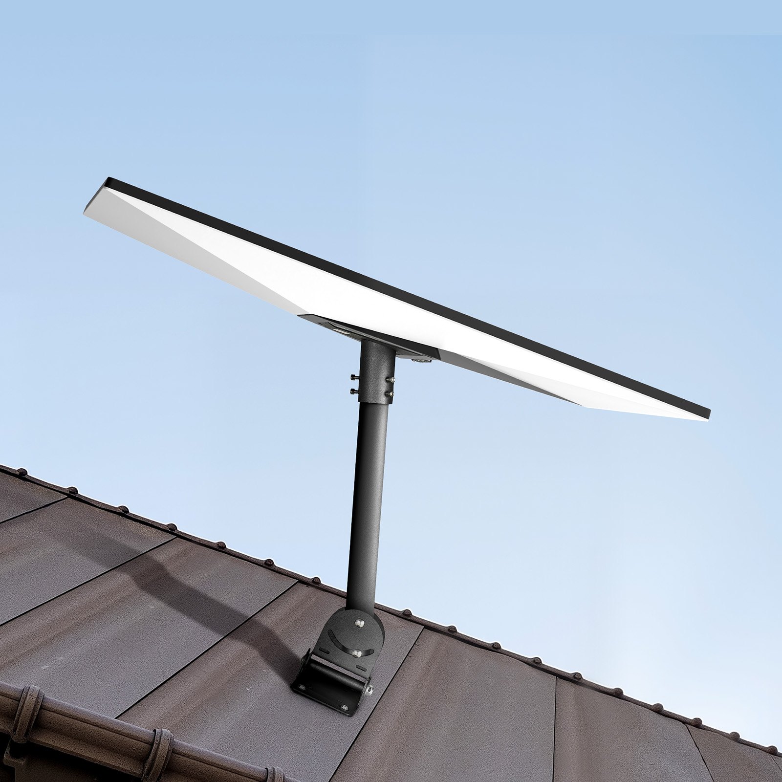 VEVOR Starlink Gen 3 dakmontage, 180x140x520 mm, verstelbare hoek 30°-150°, met montage-accessoireset, robuuste stalen adapter, 410 mm verbindingsbuis, compatibel met Gen 3 en V3, zwart