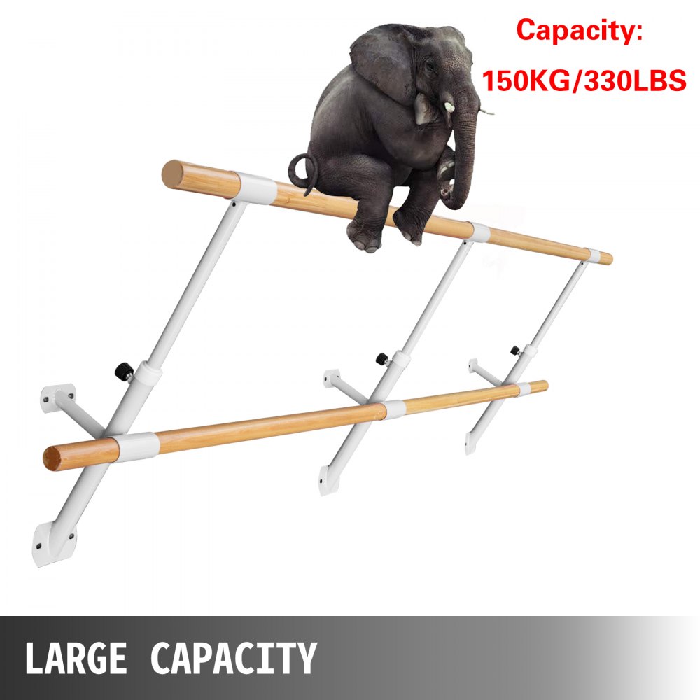 3M Barre Ballet Bar Wandmontage Stretch Ladder Dubbele Bar Witte Danstraining