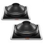 VEVOR 2 Pcs Roof Pipe Flashing Boots, Fit Pipe OD 6-3/4" to 14", Flexible EDPM Roofing Jack Pipe Flashing, High Temp -67℉ to 212℉, Endurable Metal Base, for Chimney, Wood Stove & Outdoor Vent Pipes