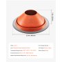 VEVOR Roof Pipe Flashing Boot, Fit Pipe OD 10" to 19", Flexible Silicone Roofing Jack Pipe Flashing, High Temp -101℉ to 437℉, Lasting Round Red Metal Base, for Chimney, Wood Stove & Outdoor Vent Pipe