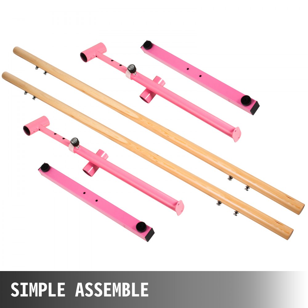 2M Barre Ballet Barre Vrijstaande Stretch Ladder Dubbele Bar Danstraining