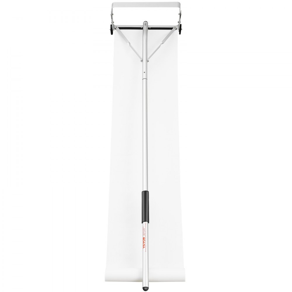 VEVOR Sneeuwschuiver Dak 48 cm, Reikwijdte tot 9 m, Dak Sneeuwruimer van Aluminium, Sneeuwschuiver met Beschermwielen, Antislip Handvat en Glijdende Doek Sneeuwruimer Dakruimer