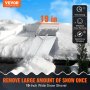 VEVOR sneeuwschepdak 48 cm, bereik tot 9 m, daksneeuwruimer van aluminium, sneeuwschep met beschermende wielen, antisliphandvat en schuifdoek sneeuwruimer dakruimer