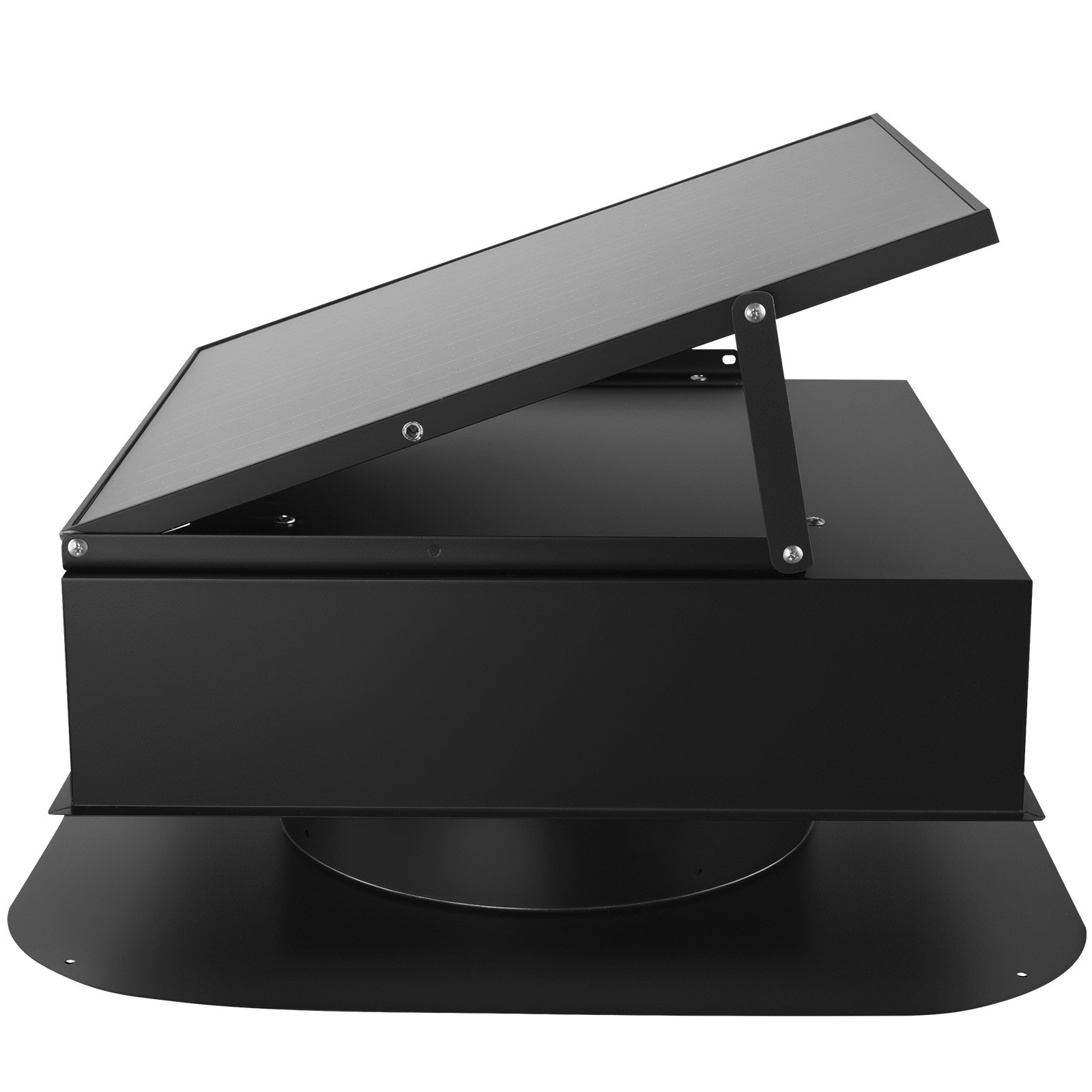 VEVOR Roof Attic Exhaust Fan, 35W Smart Solar Roof Ventilation Fan Auto Temperature Control, 2400 CFM Airflow Built-in Brushless DC Motor for Cooling and Dehumidification, No Remote