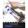 VEVOR Snow Roof Rake, 17 in Aluminum Blade, 4.1-17.2 ft Adjustable Roof Snow Scraper with Wheels & Slide, Lightweight Snows Removal Tool for House Rooftop Leaves Debris Clearing
