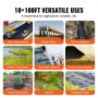 VEVOR Non Woven Geotextile Fabric Under Gravel, 10x100FT 8OZ Driveway Fabric Landscape Fabric, Heavy Duty Weed Barrier Fabric, Ground Cover Weed Control Fabric, French Drains Drainage Fabric, Black
