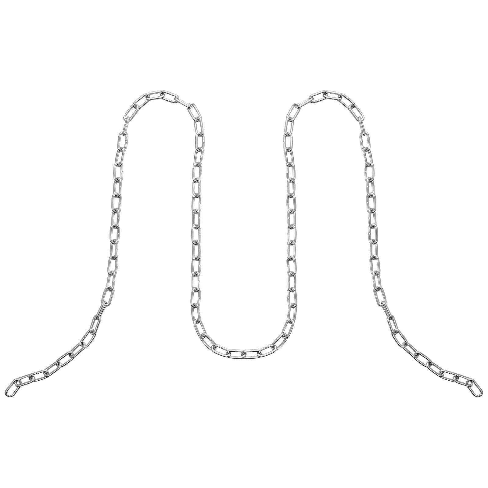 VEVOR Proof Coil Chain, 1/8" x 33', 350 lbs veilige werklast, gegalvaniseerde Proof Coil Chain met twee snelkoppelingen, verzinkte koolstofstalen schakelketting voor slepen, ophangen, kamperen en het slepen van huisdieren