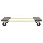 VEVOR Verhuiswagen, 4 wielen, draagbare verhuiswielen, robuuste, in elkaar grijpende, kleine, platte verhuiswagens voor zware meubels, 2-pack, 40 x 28 cm, draagvermogen 227 kg, zwart