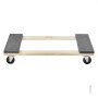 VEVOR Verhuiswagen, 4 wielen, draagbare verhuiswielen, robuuste, in elkaar grijpende, kleine, platte verhuiswagens voor zware meubels, 2-pack, 40 x 28 cm, draagvermogen 227 kg, zwart