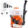 VEVOR Backpack Fogger Sprayer, 63CC 3HP Engine, Gas Powered Fogger Sprayer with 16L Tank, Powder and Liquid Mister Duster System for Effective Fleas Ticks Critters Control, Gardening & Farming