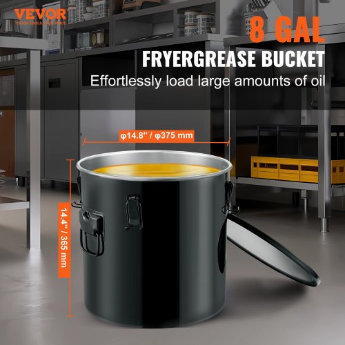 Oliefilterpot van roestvrij staal 304, spekvetreservoir met filter en deksel, oliedispenser met grote capaciteit voor keuken, ideaal voor olie